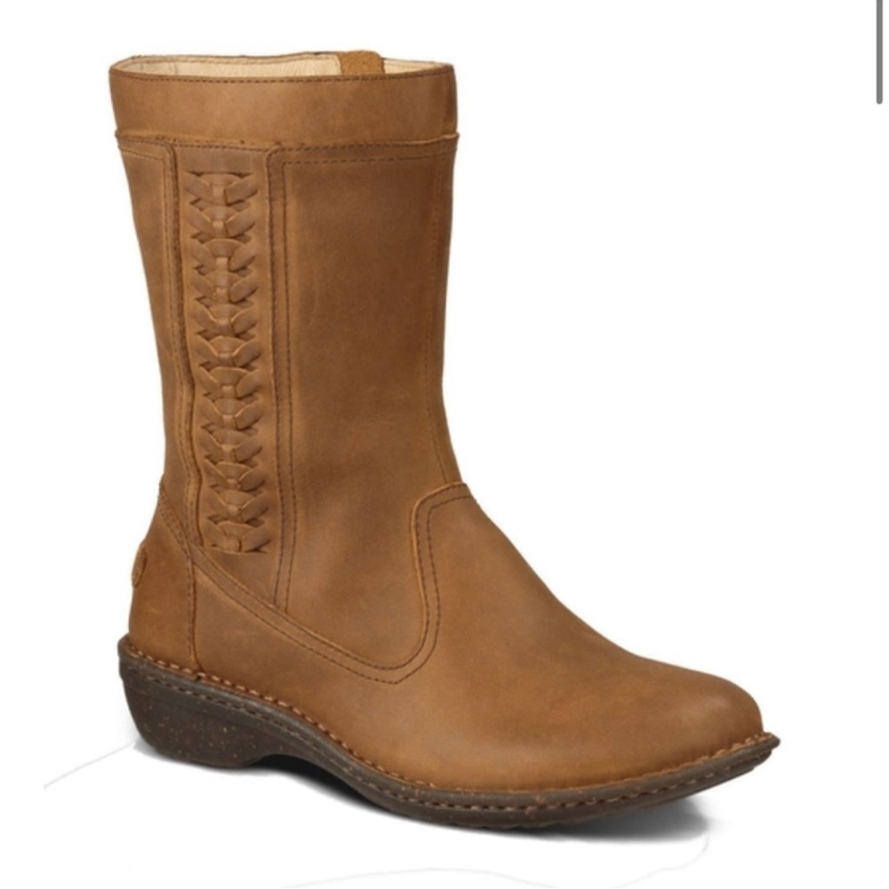 UGG Kaleen Mid Boots Chestnut Leather boots